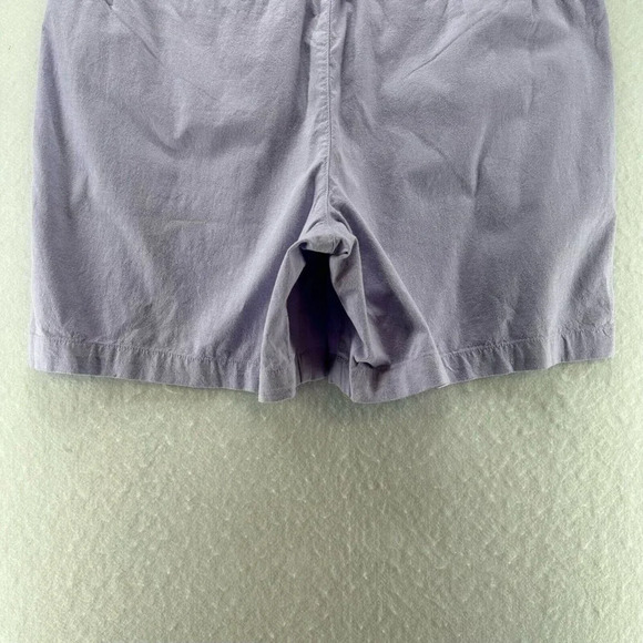 Lands' End Shorts Womens Size 16 Chino Elastic Waist Walking Cotton Blend Purple - Picture 6 of 10